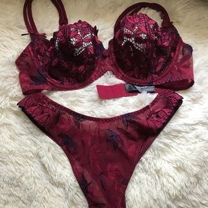 Aubade bra 34D and panties M